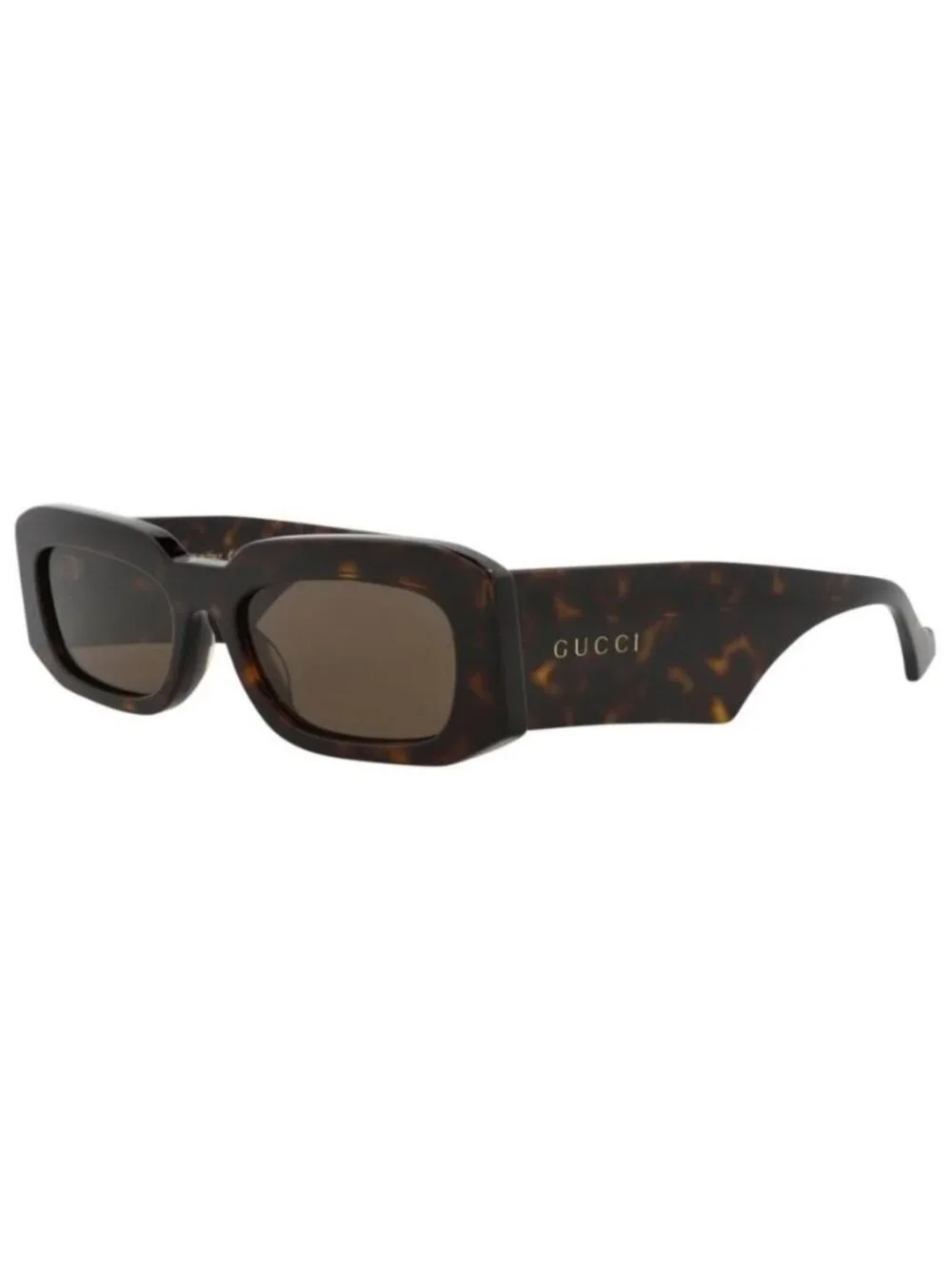 New Gucci Mens Square/Rectangle Havana Havana Brown Fashion Designer Sunglasses